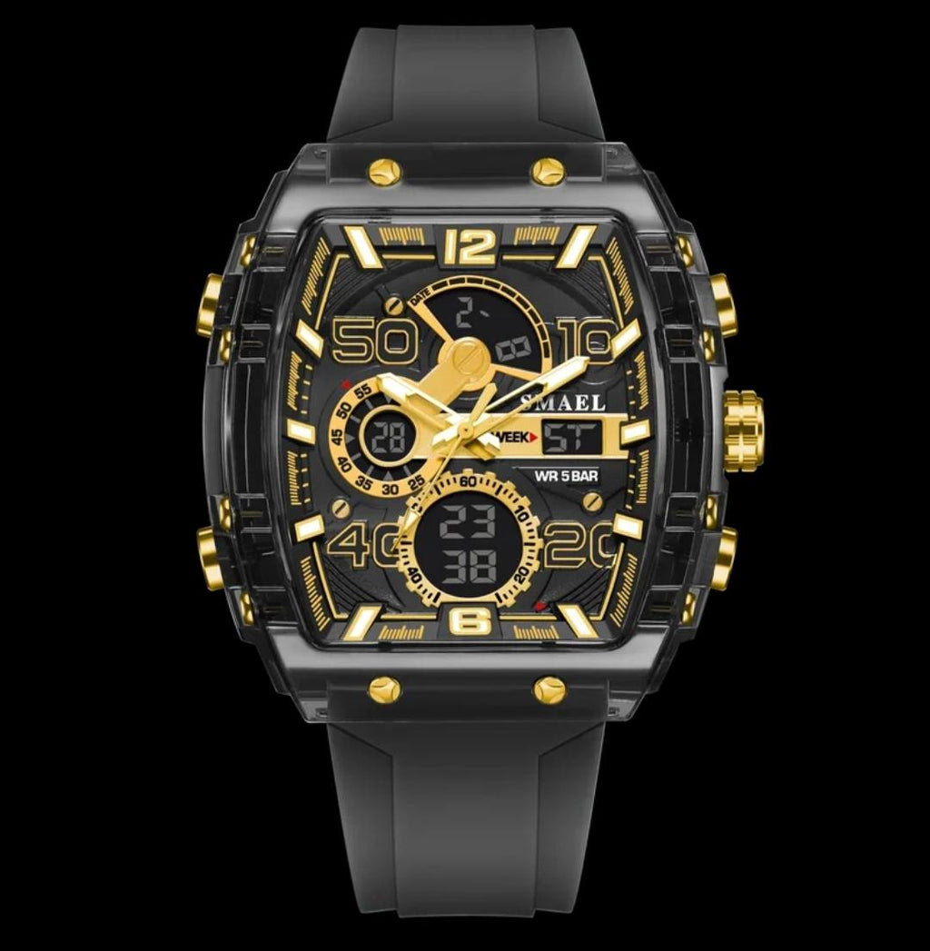 Reloj digital multifunción deportivo y casual