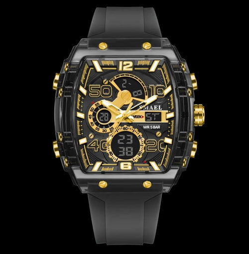 Reloj digital multifunción deportivo y casual