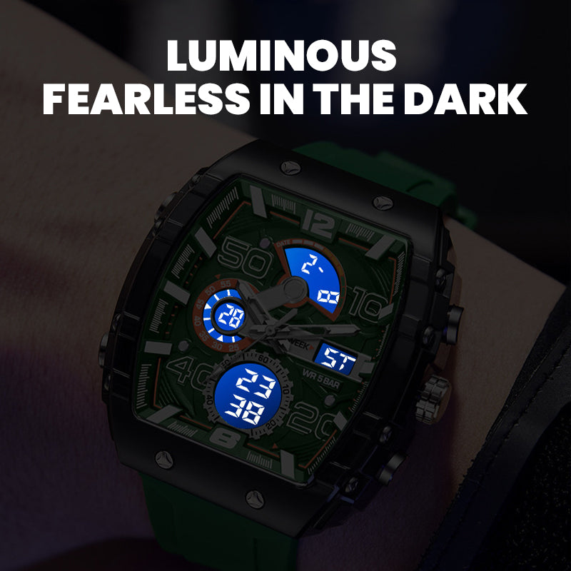 Reloj digital multifunción deportivo y casual